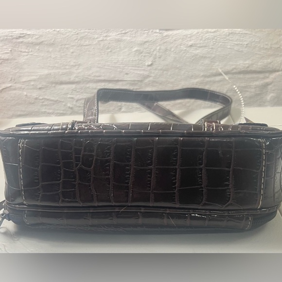 Rosetti Bonus Time Dark Brown Croc-Embossed handbag purse New - Picture 16 of 16